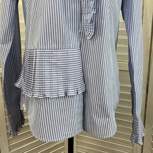 Le Sarte Pettegole Stripe Shirt Blouse 44 / 8 - Picture 4 of 13